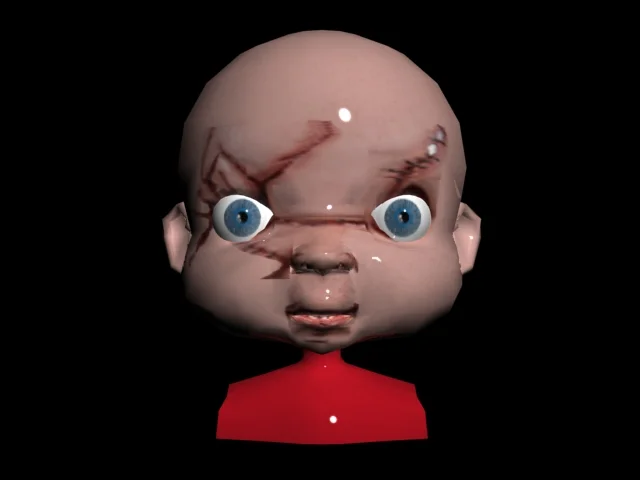 Personaje Chucky · Modelado 3D