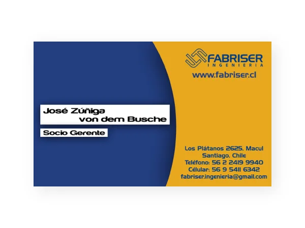 Fabriser · Tarjeta de visita